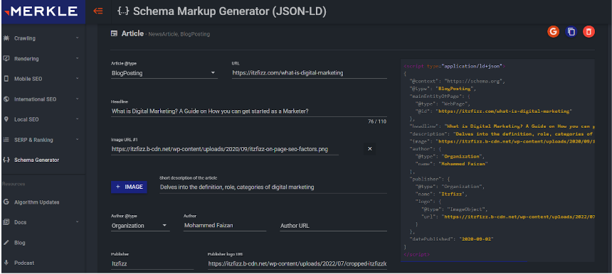 Schema Markup