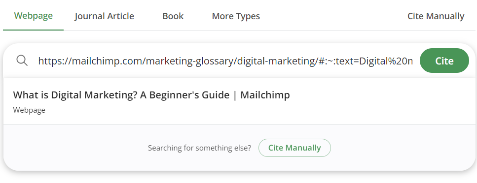 QuillBot Citation Generator